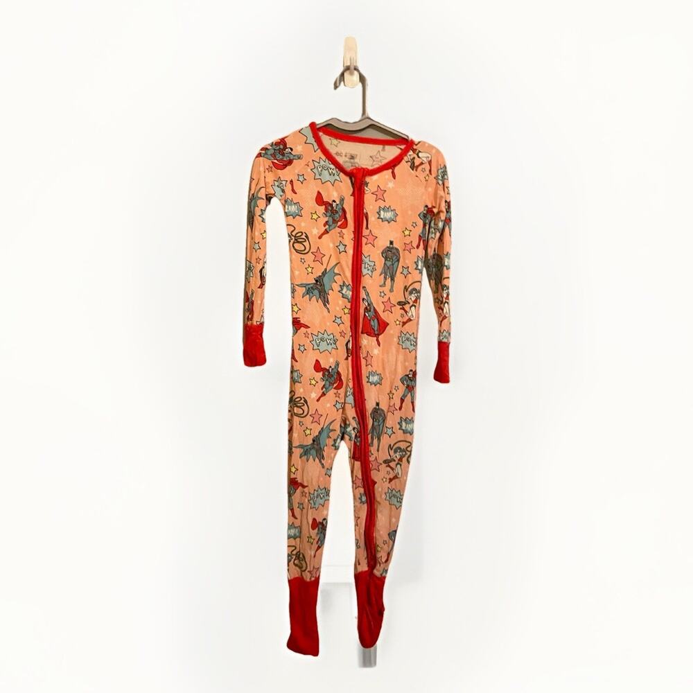 Little Sleepies Pink Justice League Bamboo Zippy Size‎ 3t